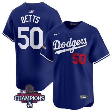 Mookie Betts Los Angeles Dodgers royal Limited jersey