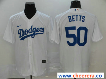 Mookie Betts Los Angeles Dodgers white jersey