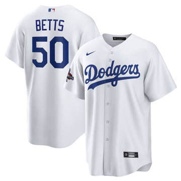 Mookie Betts Los Angeles Dodgers white Home jersey