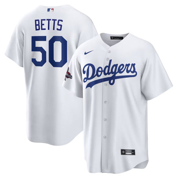 Mookie Betts Los Angeles Dodgers white Home jersey