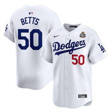 Mookie Betts Los Angeles Dodgers white Limited jersey