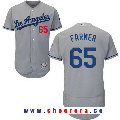 Kyle Farmer Los Angeles Dodgers gray Road jersey