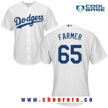 Kyle Farmer Los Angeles Dodgers white Home jersey