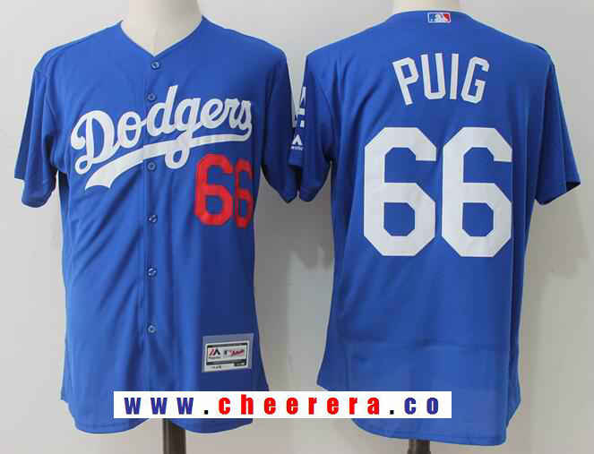 Yasiel Puig Los Angeles Dodgers royal jersey