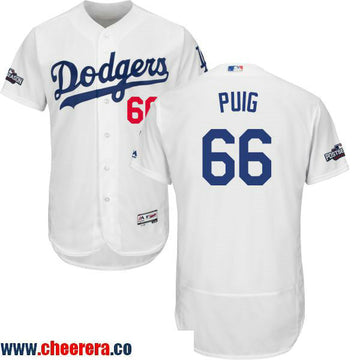 Yasiel Puig Los Angeles Dodgers white Home jersey