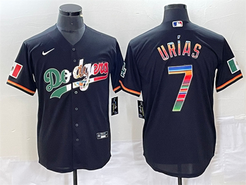 Julio Urías Los Angeles Dodgers black jersey