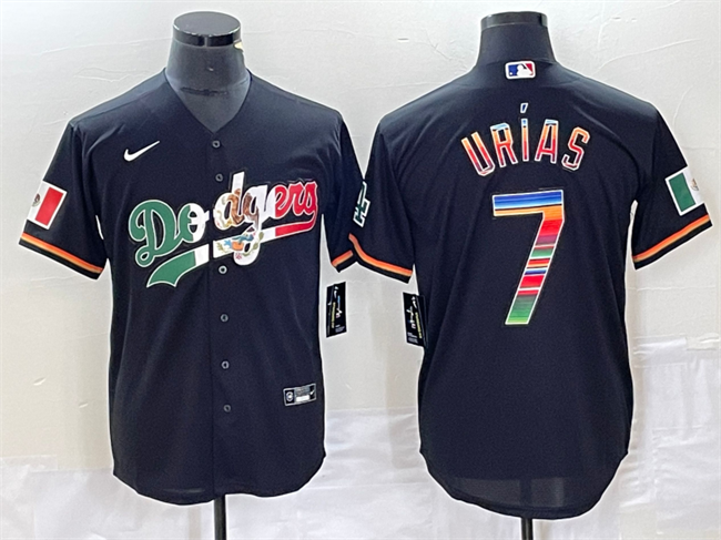 Julio Urías Los Angeles Dodgers black jersey