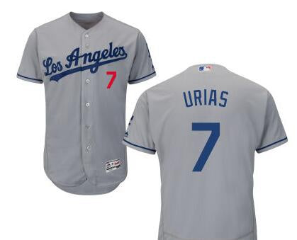 Julio Urias Los Angeles Dodgers gray Road jersey