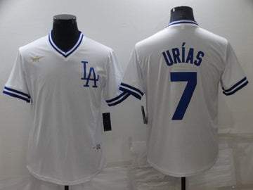 Julio Urias Los Angeles Dodgers white jersey