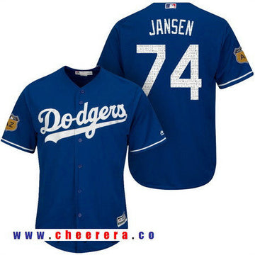 Kenley Jansen Los Angeles Dodgers royal jersey