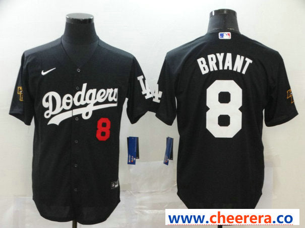 Kobe Bryant Los Angeles Dodgers black jersey