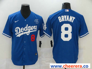 Kobe Bryant Los Angeles Dodgers royal jersey