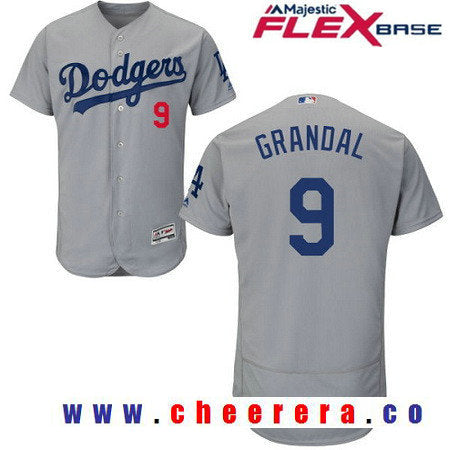 Yasmani Grandal Los Angeles Dodgers gray Alternate jersey