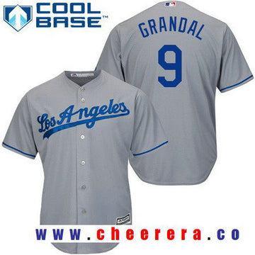 Yasmani Grandal Los Angeles Dodgers gray Road jersey