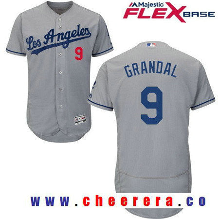 Yasmani Grandal Los Angeles Dodgers gray Road jersey