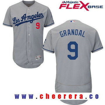 Yasmani Grandal Los Angeles Dodgers gray Road jersey
