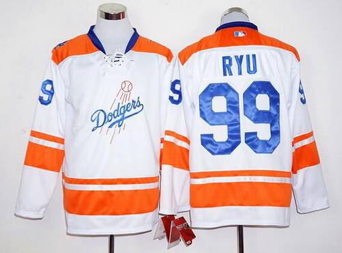 Hyun-Jin Ryu Los Angeles Dodgers white jersey