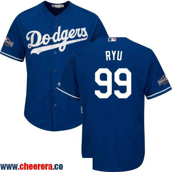 Hyun-jin Ryu Los Angeles Dodgers royal jersey