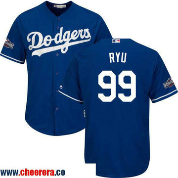 Hyun-jin Ryu Los Angeles Dodgers royal jersey