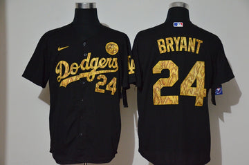 Kobe Bryant Los Angeles Dodgers black jersey