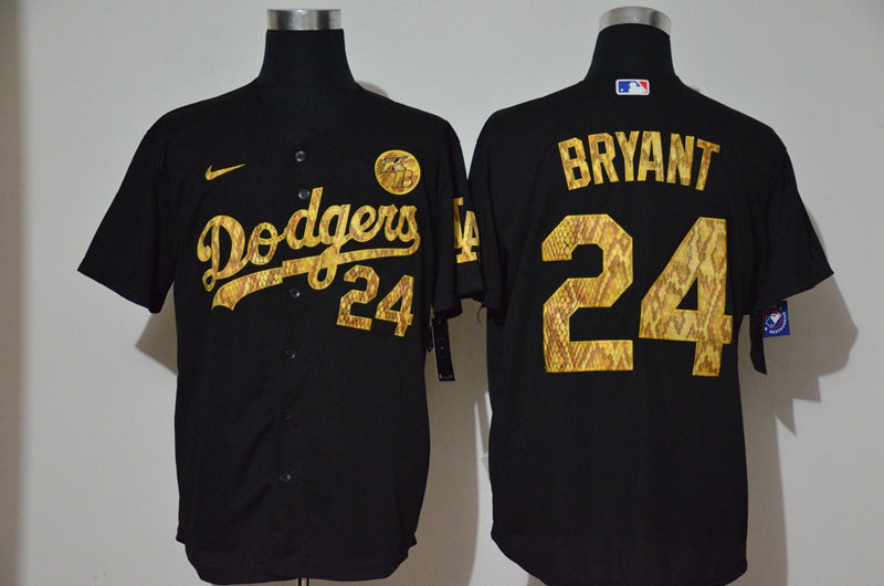 Kobe Bryant Los Angeles Dodgers black jersey