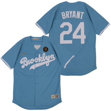 Kobe Bryant Los Angeles Dodgers blue Cooperstown jersey