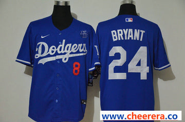 Kobe Bryant Los Angeles Dodgers royal jersey