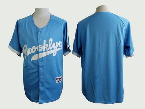 Blank Brooklyn Los Angeles Dodgers blue jersey
