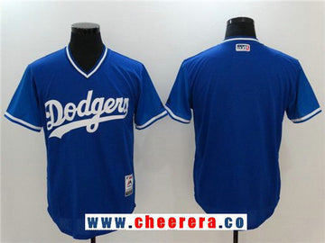 Blank Majestic Los Angeles Dodgers royal jersey