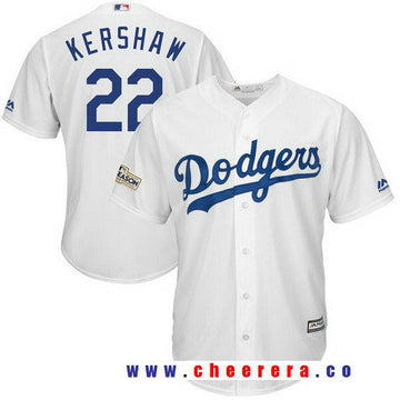 Clayton Kershaw Majestic Los Angeles Dodgers white jersey