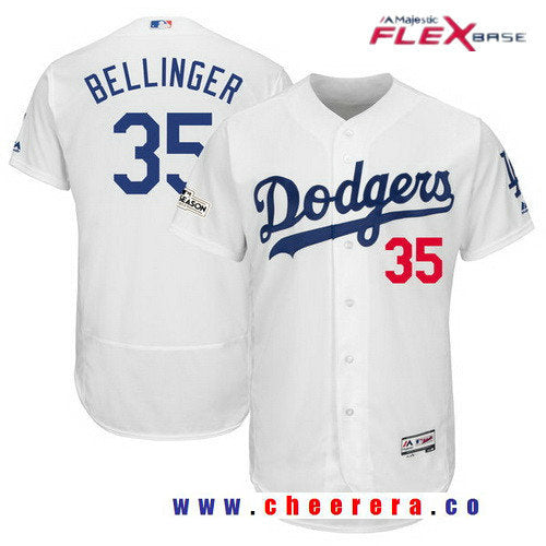 Cody Bellinger Majestic Los Angeles Dodgers white jersey