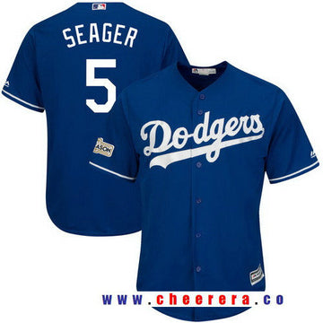 Corey Seager Majestic Los Angeles Dodgers royal jersey