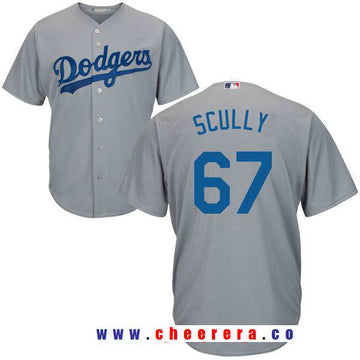 Sportscaster Vin Scully Los Angeles Dodgers gray Alternate jersey