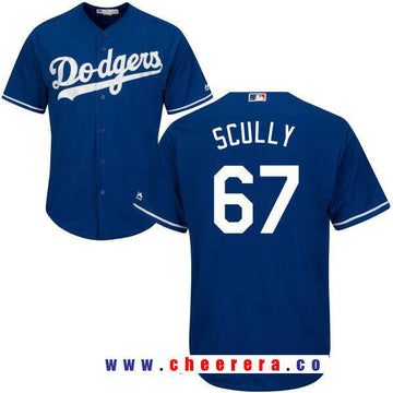 Sportscaster Vin Scully Los Angeles Dodgers royal jersey