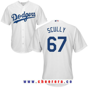 Sportscaster Vin Scully Los Angeles Dodgers white Home jersey