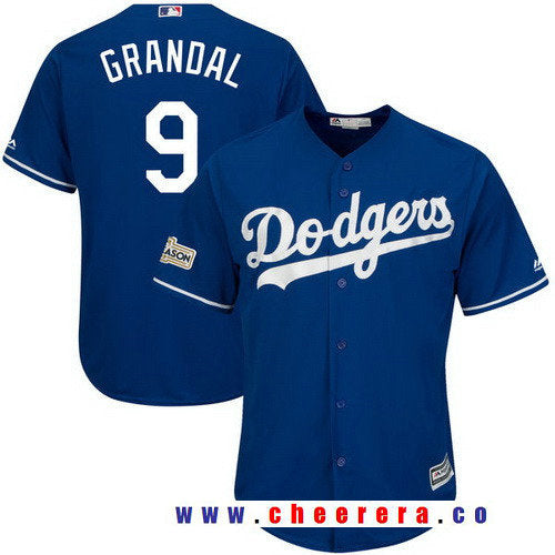 Yasmani Grandal Majestic Los Angeles Dodgers royal jersey