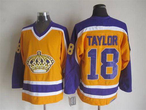Dave Taylor Los Angeles Kings yellow Throwback jersey