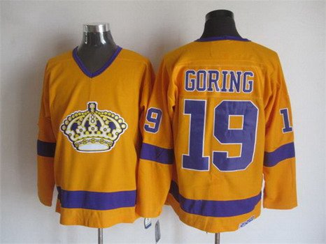Butch Goring Los Angeles Kings white Throwback jersey