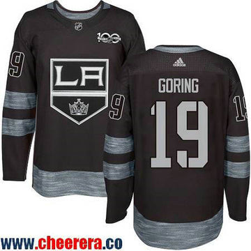 Butch Goring Los Angeles Kings black jersey