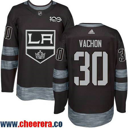 Rogie Vachon Los Angeles Kings black jersey