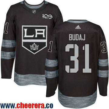 Peter Budaj Los Angeles Kings black jersey