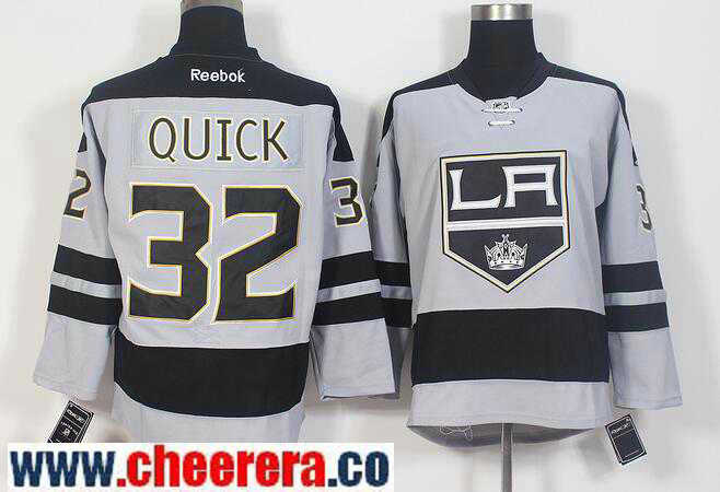 Jonathan Quick Los Angeles Kings gray Alternate jersey