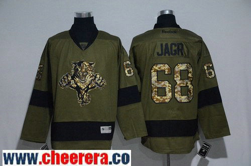 Jagr Los Angeles Kings green Salute To Service jersey