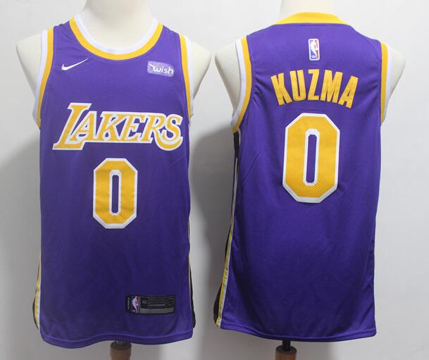 Kyle Kuzma Los Angeles Lakers purple jersey