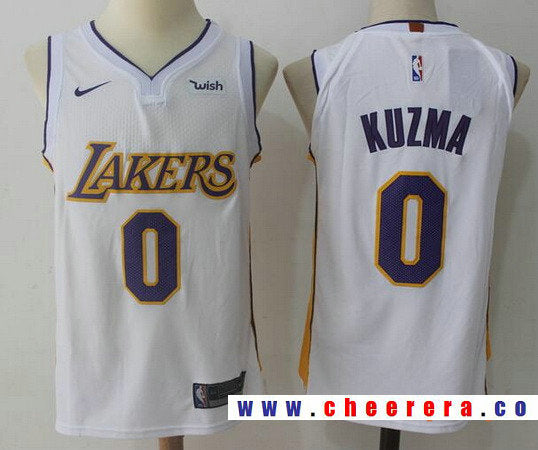 Kyle Kuzma New Los Angeles Lakers white jersey