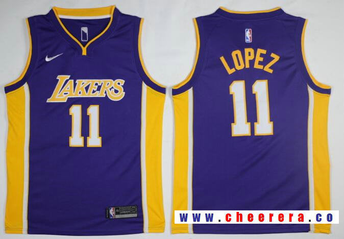 Brook Lopez New Los Angeles Lakers purple jersey