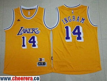 Brandon Ingram Los Angeles Lakers yellow Retro jersey