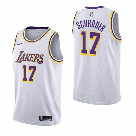 Dennis Schroder Los Angeles Lakers white jersey
