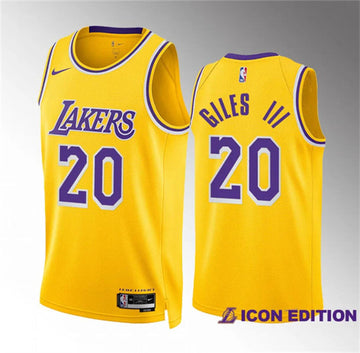 Harry Giles Iii Los Angeles Lakers yellow jersey