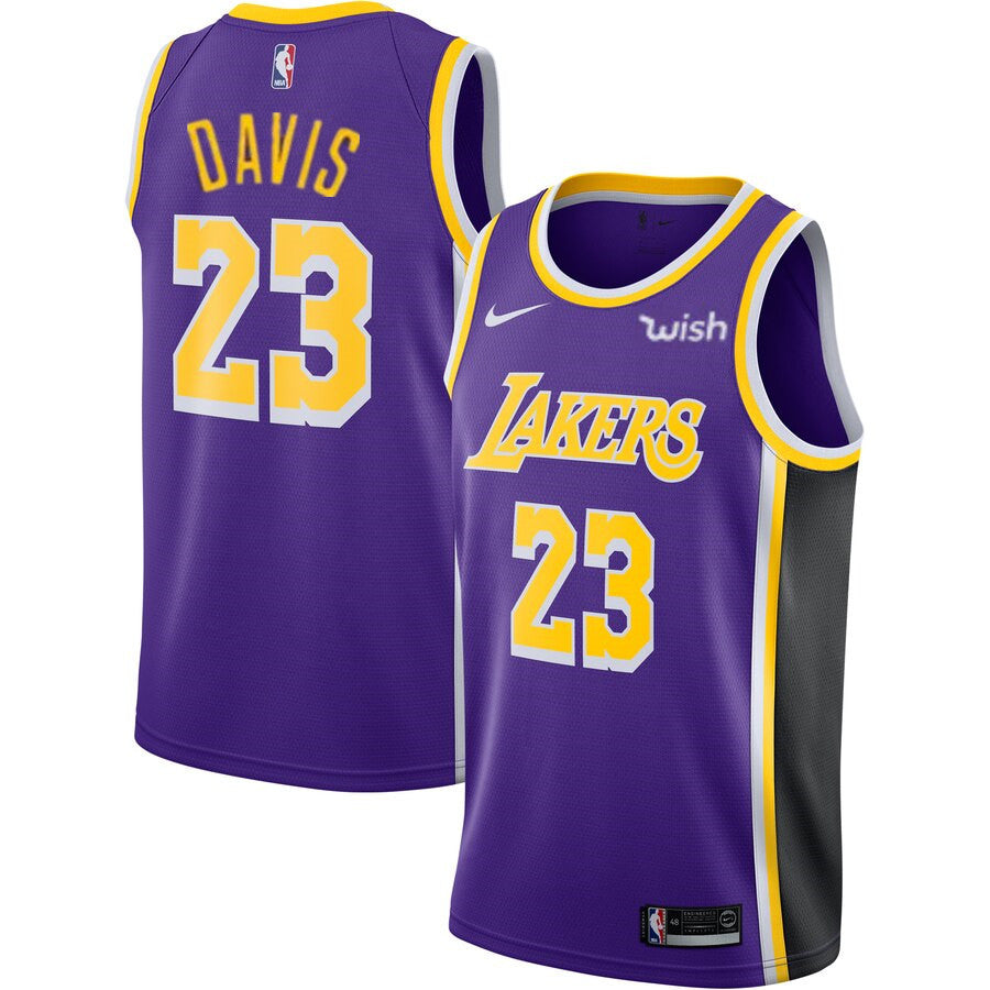 Anthony Davis Los Angeles Lakers purple jersey